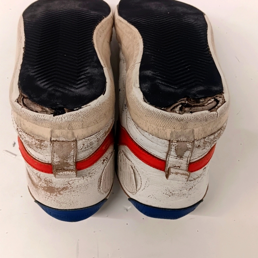 Golden Goose Men's 2.12 Tricolor Distressed Leather Hi-Top Sneakers - EU43/US10 - Picture 14 of 16